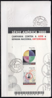 Upaep Brasil 110 2000 Pareja Lazo Rojo SPD FDC Sobre Primer Día - Altri - America