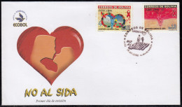 Upaep Bolivia 1061/62 2000 Pareja Lazo Rojo SPD FDC Sobre Primer Día - Altri - America