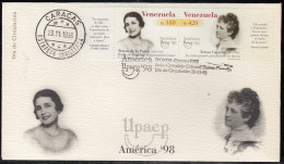 Upaep Venezuela 2153/54 1998 Teresa De La Parra SPD FDC Sobre Primer Día - Altri - America