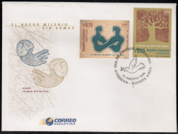 Upaep Argentina 2103/04 1999 Siluetas Árbol Simbólico SPD FDC Sobre Primer Día - Altri - America