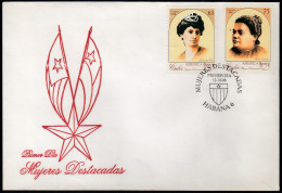 Upaep Cuba 3747/48 1998 Bernarda Toro María Cabrales SPD FDC Sobre Primer Día - Altri - America