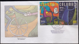 Upaep Colombia 1073-954 1997 Cartero En Motocicleta SPD FDC Sobre Primer Día - Altri - America