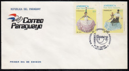 Upaep Paraguay 2710/11 1996 Trajes Típicos SPD FDC Sobre Primer Día - Altri - America