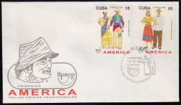 Upaep Cuba 3564/65 1996 Guayabera Citadina SPD FDC Sobre Primer Día - Altri - America
