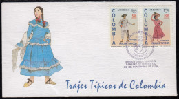 Upaep Colombia 1067/68 1996 Pescador Palenquera SPD FDC Sobre Primer Día - Altri - America