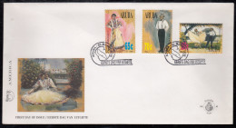 Upaep Aruba 177/79 1996 Trajes Típicos SPD FDC Sobre Primer Día - Altri - America