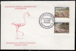 Upaep Rep. Dominicana 1196/97 1995 Lago Enriquillo SPD FDC Sobre Primer Día - Altri - America