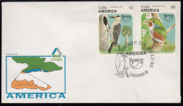 Upaep Cuba 3484/85 1995 Melanerpes Todus Multicolor SPD FDC Sobre Primer Día - Altri - America