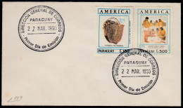 Upaep Paraguay 4510/11 1990 Río Paisaje Chaqueño SPD FDC Sobre Primer Día - Altri - America