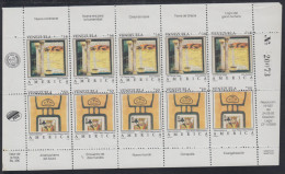 Upaep 1992 Venezuela 1601/02 Minihojita Error Variedad Variety MNH - Autres - Amérique