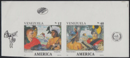 Upaep 1991 1540/41 Venezuela Colon Columbus Sin Dentar Imperforated - Autres - Amérique