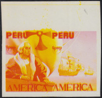 Upaep 1992 Perú  Variedad Variety Sin Dentar Proof  Colon Columbus - Autres - Amérique