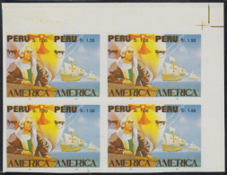 Upaep 1992 Perú Variedad Variety Sin Dentar Colon Columbus Bl.4 - Sonstige - Amerika