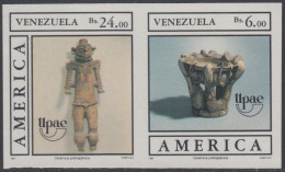 Upaep 1989 1459/60 Venezuela Variety Sin Dentar Impeforated - Autres - Amérique