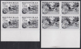 Upaep 1999 Honduras Variedad Variety Pruebas Proof Tren Train Bl.4 - Sonstige - Amerika