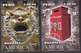 Upaep Perú 1990/91 2011 Buzones MNH - Sonstige - Amerika