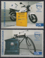 Upaep Ecuador 2354/55 2011 Buzón Postal 1928 Buzón Postal 2011 MNH - Sonstige - Amerika