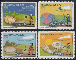 Upaep Guatemala 624/27 2009 Juegos Trompo Capitucho Yoyo Barrilete MNH - America (Other)