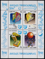 Upaep Cuba HB 260 2009 Juegos Tradicionales Trompo Papalote Dominó Yaquis MNH - America (Other)