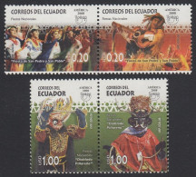 Upaep Ecuador 2110/13 2008 Diablada Pillareña MNH - America (Other)