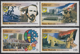 Upaep Cuba 4630/33 2008 Fiestas Nacionales Día De La Rebeldía Nacional MNH - Sonstige - Amerika