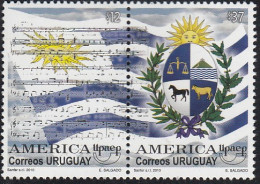 Upaep Uruguay 2448/49 2010 Símbolos Patrios MNH - America (Other)