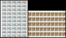 Upaep Colombia 823/24 1990 Hojas Completas Delfines Y Animales Salvajes MNH - America (Other)