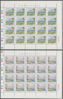 Upaep El Salvador 1087/88 1990 Hojas Completas Volcán Chicontepec MNH - America (Other)