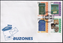 Upaep Cuba 4990/93 2011 Buzón SPD FDC Sobre Primer Día - Autres - Amérique