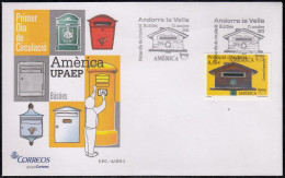 Upaep Andorra Española 2011 Busties SPD FDC Sobre Primer Día - America (Other)