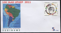 Upaep Suriname 2206/09 2011 100 Años Uniendo Culturas SPD FDC Sobre Primer Día - Autres - Amérique