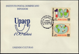 Upaep Rep Dominicana 1637/38 2011 Uniendo Culturas SPD FDC Sobre Primer Día - Sonstige - Amerika