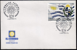 Upaep Uruguay 2448/49 2010 Símbolos Patrios SPD FDC Sobre Primer Día - Autres - Amérique