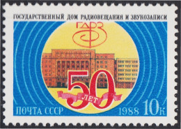 Rusia 5566 1988 50 Años De La Radiodifusión MNH - Autres & Non Classés