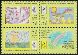 Rusia 5570/72 1988 Dibujos De Infantes MNH - Andere & Zonder Classificatie