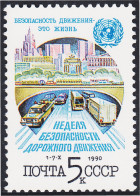 Rusia 5786 1990 Semana De Tráfico Urbano MNH - Autres & Non Classés