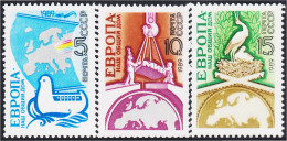 Rusia 5637/39 1989 Europa Nuestro Hogar Común MNH - Altri & Non Classificati