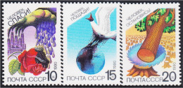 Rusia 5705/07 1990 Protección De La Naturaleza MNH - Otros & Sin Clasificación