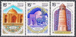 Rusia 5833/35 1991 Monumentos Históricos De La República Soviética MNH - Otros & Sin Clasificación