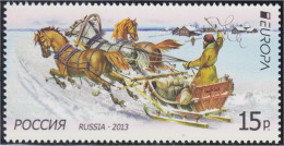 Rusia 7389 2013 Europa Vehículos Postales MNH - Autres & Non Classés