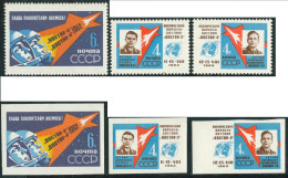 AST Rusia 2550/52 Dentada Sin Dentar 1962  MNH - Otros & Sin Clasificación