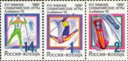 Rusia 5915/17 1992 Juegos Olímpicos De Invierno Albertville MNH - Sonstige & Ohne Zuordnung