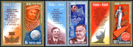 AST/S Rusia 4793/95 1981 20 Aniv. Del Primer Hombre En El Espacio MNH - Andere & Zonder Classificatie