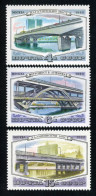 VAR1 Rusia 4761/63 1980 Puentes De Moscu MNH - Otros & Sin Clasificación
