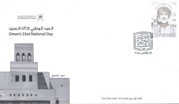 OMAN  : 2023, FDC STAMP OF OMAN'S 53rd NATIONAL DAY. - Oman