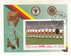 Ajman 1969 Calcio Soccer German National Team.  Nuovo Preoblit. - Berühmte Teams