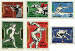 29590 MNH BOLIVIA 1969 19º JUEGOS OLIMPICOS VERANO MEXICO 1968 - Bolivie