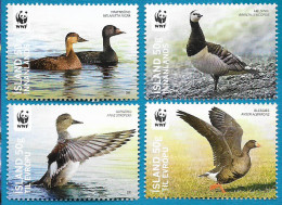 ISLAND - WWF Endangered Ducks - Neufs