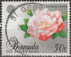 BERMUDA 1988 Old Garden Roses - 50c. - Archduke Charles FU - Bermudes