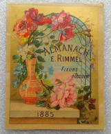 Couverture ALMANACH De E. RIMMEL "Fleurs D'occident" De 1885 - Tamaño Pequeño : ...-1900